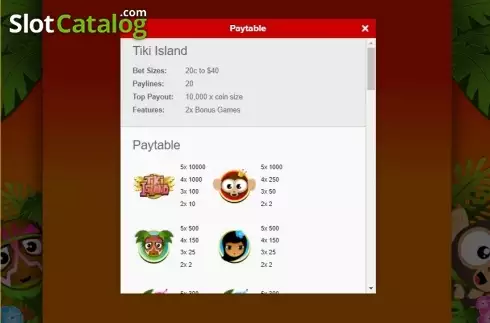 Скрин5. Tiki Island (Gamesys) слот