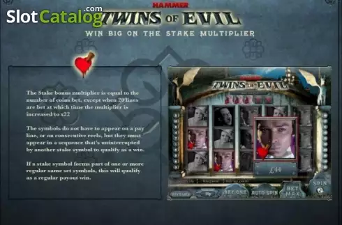 Скрин6. Twins of Evil слот
