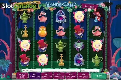 Скрин2. Wonderland (Gamesys) слот