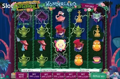 Скрин4. Wonderland (Gamesys) слот
