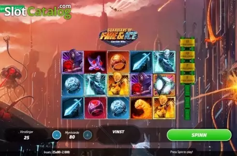 Скрин2. Guardians of Fire and Ice (Gamesys) слот