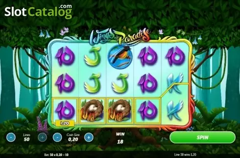 Скрин3. Wings of Paradise слот