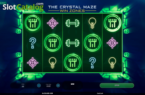 Скрин2. The Crystal Maze Win Zones слот