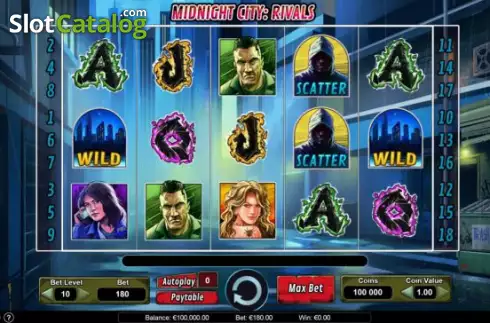 Скрин2. Midnight City: Rivals слот