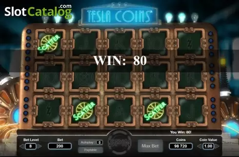 Скрин4. Tesla Coins слот