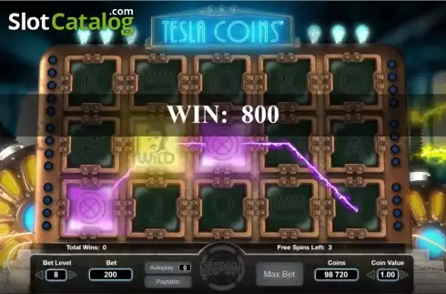 Скрин6. Tesla Coins слот