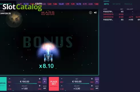 Скрин5. To Mars And Beyond слот