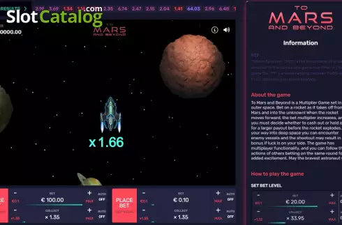 Скрин7. To Mars And Beyond слот