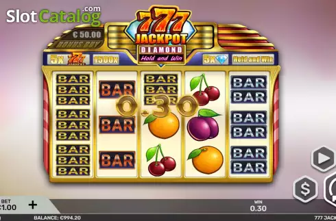 Скрин4. 777 Jackpot Diamond слот