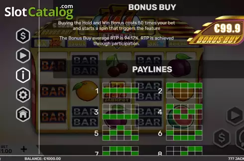 Скрин9. 777 Jackpot Diamond слот