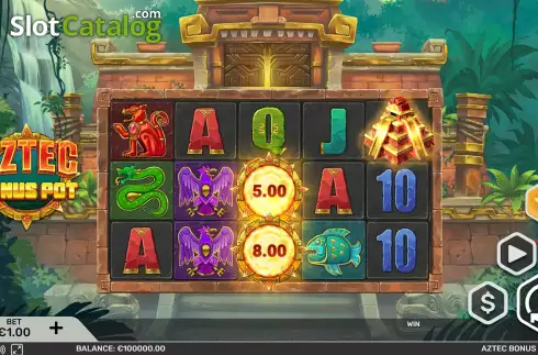 Скрин2. Aztec Bonus Pot слот
