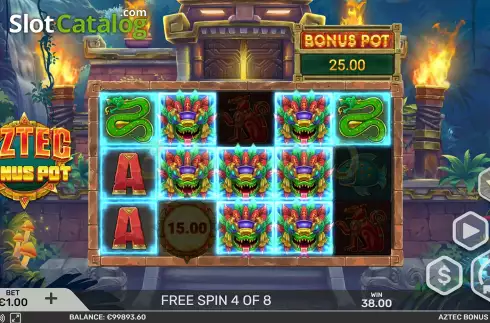 Скрин9. Aztec Bonus Pot слот