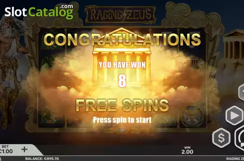 Скрин6. Raging Zeus слот