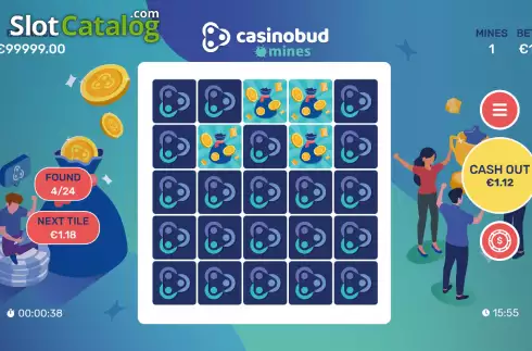 Скрин3. Casinobud Mines слот
