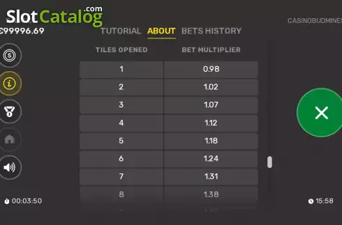 Скрин6. Casinobud Mines слот