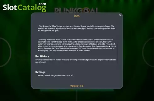 Скрин8. Plinkgoal слот
