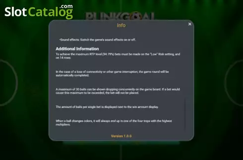 Скрин9. Plinkgoal слот