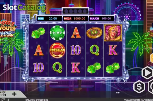 Скрин2. Vegas Payouts Rapid Hold and Win слот