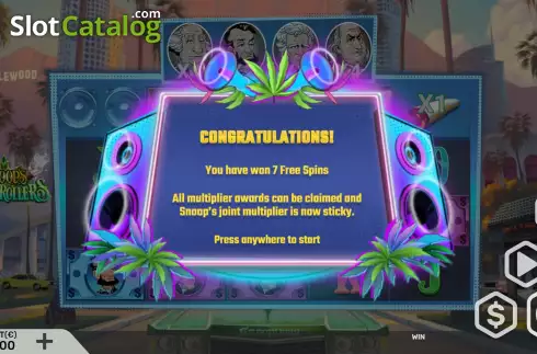Скрин9. Snoop's High Rollers слот