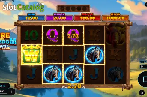 Скрин3. Fire and Freedom Rapid Hold & Win слот