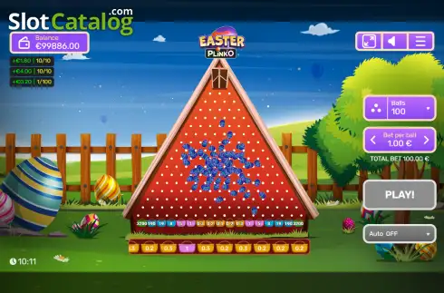 Скрин3. Easter Plinko слот