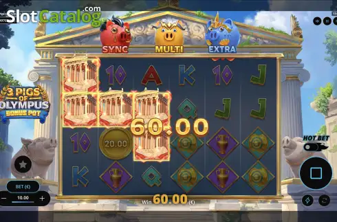 Скрин3. 3 Pigs of Olympus Bonus Pot слот