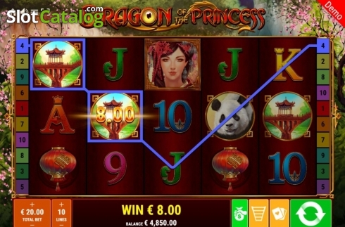 Скрин3. Dragon of the Princess слот