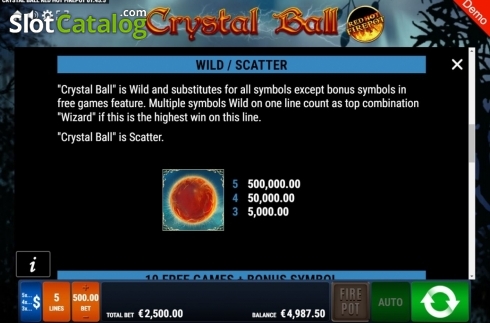 Скрин7. Crystal Ball RHFP слот