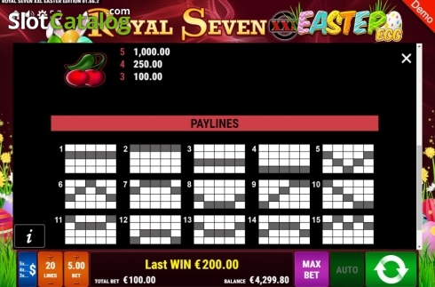 Скрин7. Royal Seven XXL Easter Egg слот