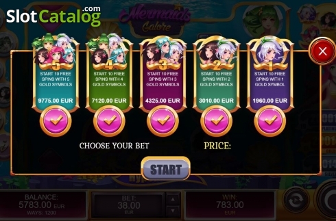 Скрин4. Mermaids Galore слот