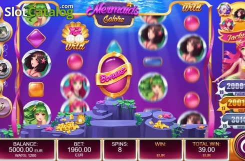 Скрин6. Mermaids Galore слот