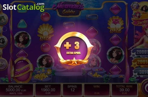 Скрин7. Mermaids Galore слот
