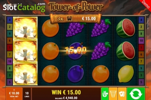 Скрин3. Tower of Power слот