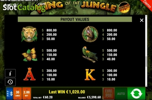 Скрин9. King of the Jungle RHFP слот