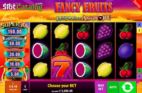 Скрин3. Fancy Fruits Respins Of Amun-Re слот