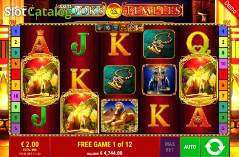 Скрин6. Books and Temples слот