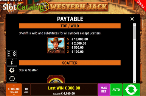 Скрин6. Western Jack слот