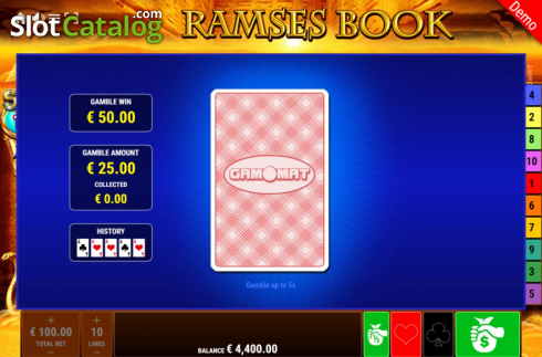 Скрин7. Ramses Book Respins of Amun-Re слот