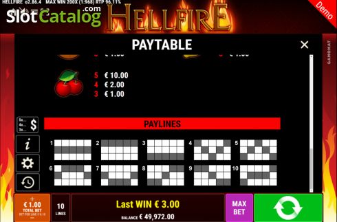 Скрин8. Hellfire слот