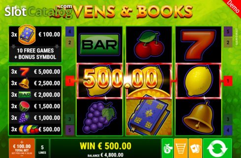 Скрин4. Sevens & Books слот