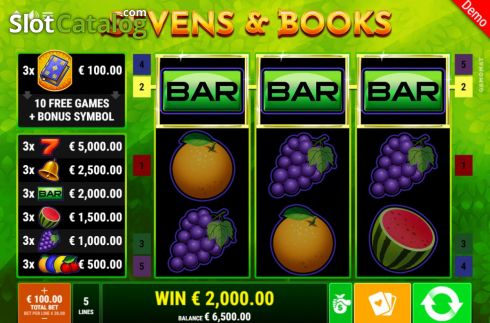 Скрин8. Sevens & Books слот