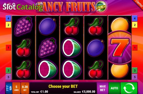 Скрин2. Fancy Fruits Double Rush слот