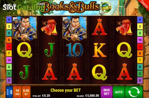 Скрин2. Books and Bulls Double Rush слот