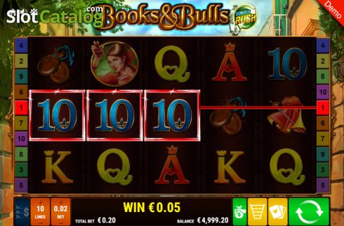Скрин3. Books and Bulls Double Rush слот