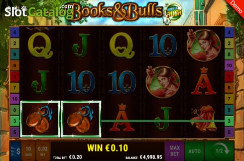 Скрин5. Books and Bulls Double Rush слот
