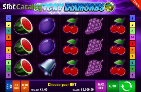 Скрин2. Sticky Diamonds Double Rush слот
