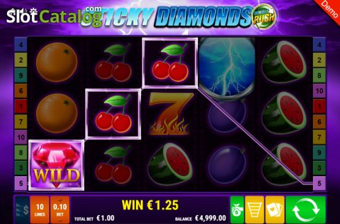 Скрин3. Sticky Diamonds Double Rush слот