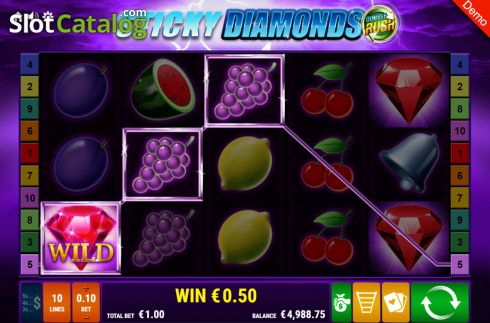 Скрин5. Sticky Diamonds Double Rush слот