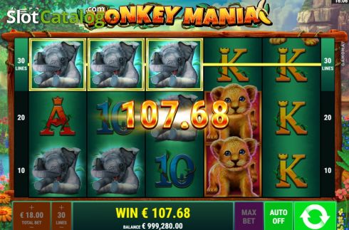 Скрин3. Monkey Mania (Gamomat) слот