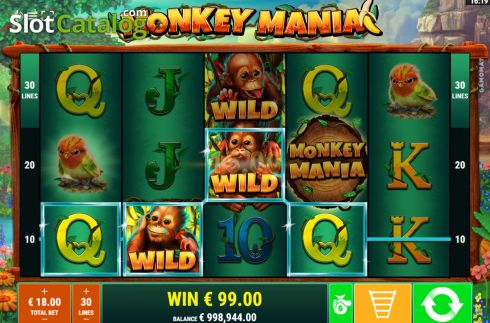 Скрин5. Monkey Mania (Gamomat) слот
